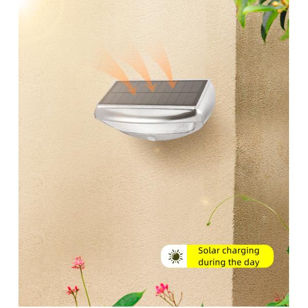 Modern Solar Motion Sensor Light Led Solar Wall Light with Color Rendering Index Ra 85