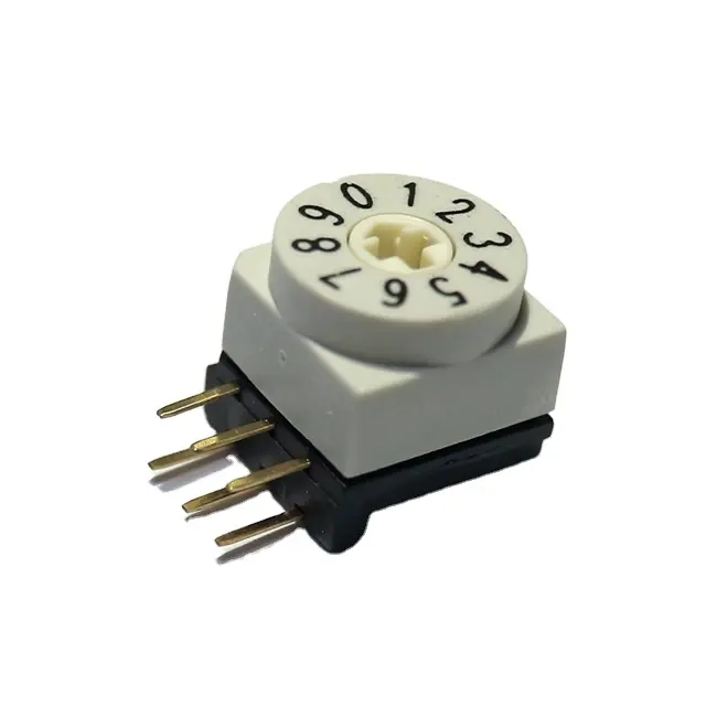 Customized Coding Rotary Switch Mini 10mm * 10mm 50VDC