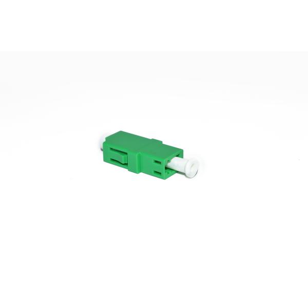LC / APC Simplex Green Color Fiber Optic Adapter , Good changeability