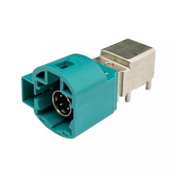 FAKRA HSD Connector 4 Plus 2 Pin Female Code Z Featuring Robust Mechanical Performance with Mating Cycles Above 25 Times
