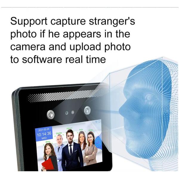 WDR IPS HD Face Recognition Attendance Machine Visible Light Time Recording