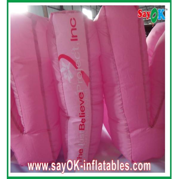Party Nylon Cloth Red Inflatable Decoration / Inflatable Letters