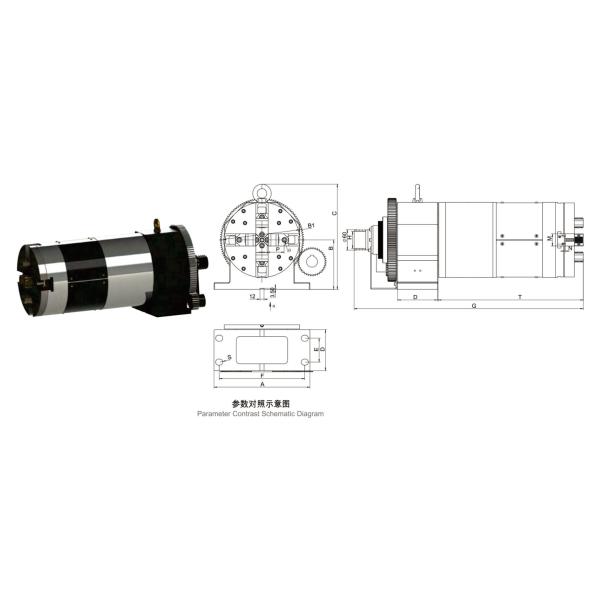Lever Type Hollow Four Jaw Double Action Feeding Chuck