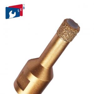 China Durable Stone Core Drill Bits , Diamond Hole Saw Drill Bit Used For Angle Grinder on sale
