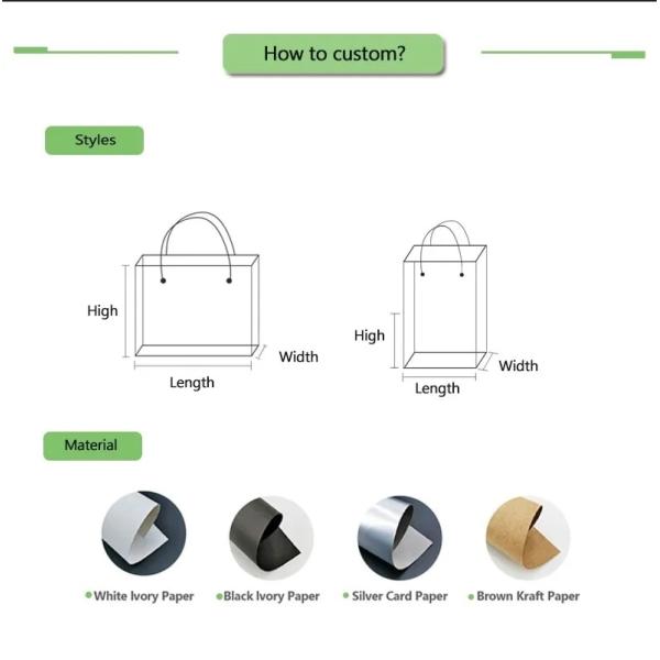 Initial Payment Customize Shopping Kraf Paper Bag Gift Packaging Bag for Supermarket