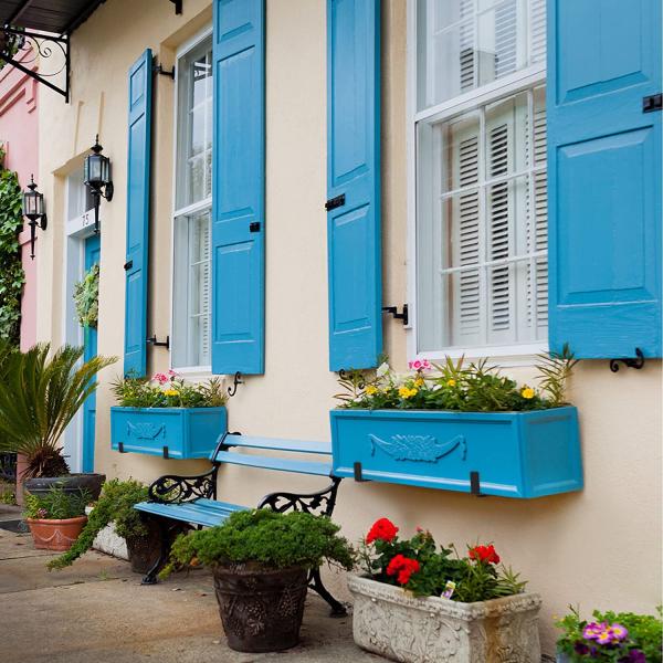 Window Boxes Planter Shelving with Adjustable Size Triangle Bracket Structure Brackets