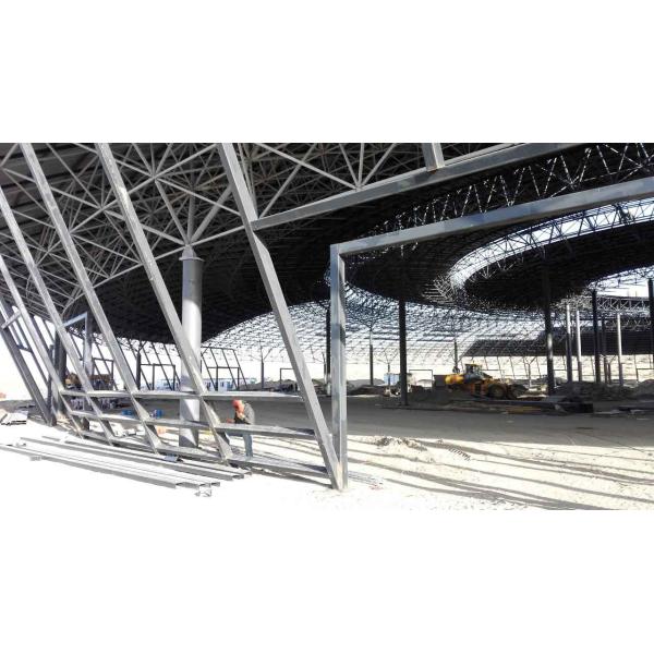 Space Frame Coal Storage Outreach Roof In Steel Structure Construction