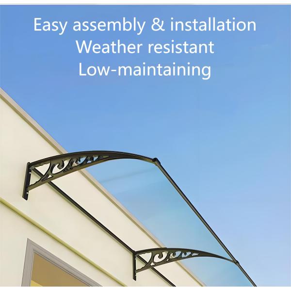 Noise Reduction Solutions Polycarbonate Sail Material At Aluminum Bracket