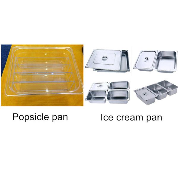 8pans Ice Cream showcase Gelato/popsicle Display Freezer
