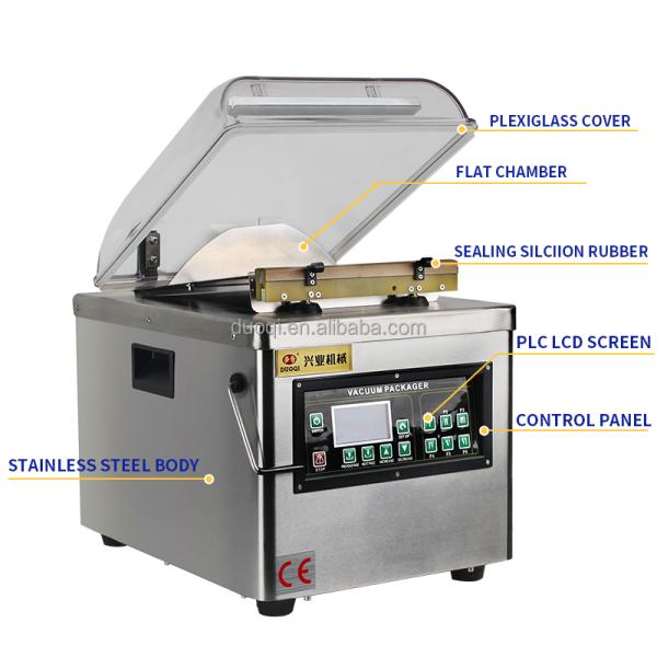 Microcomputer Controlled DUOQI DQVC-260PD Vacuum Sealer Single Flat Chamber Solution