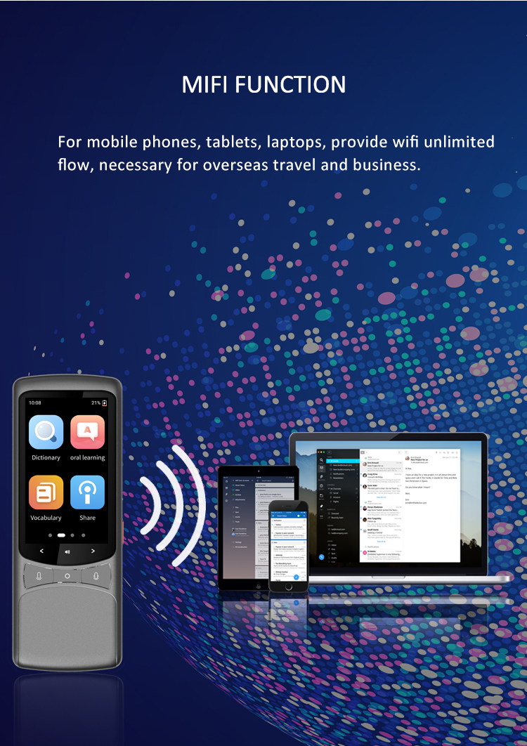 4G Simcard Offline Online Language Translation Machine MiFi Sharing Multi Languages Translation