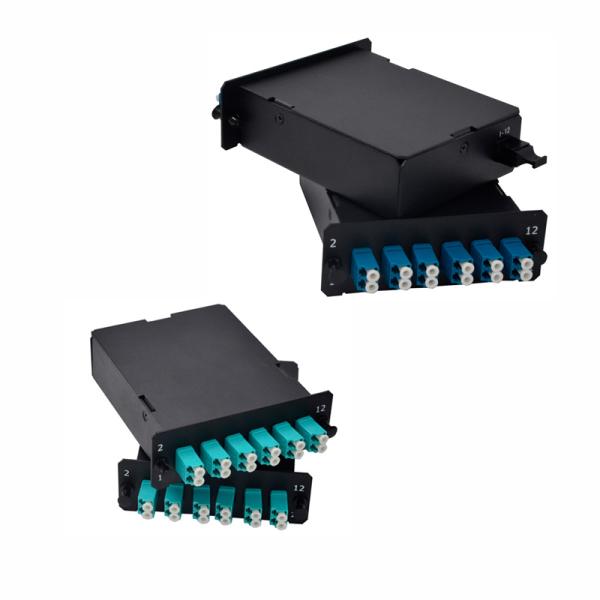 19 Rack Mount Fiber Optic Patch Panel with MPO/MTP Cable and Slide-Out Drawer Enclosure