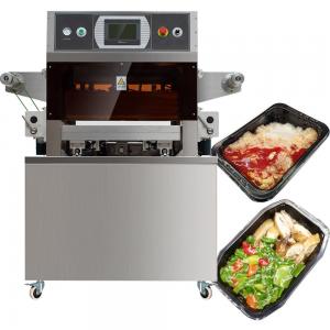 China 100m3 H Food Tray Sealing Machine Meal 450KG Vacuum Skin Packing Machine on sale