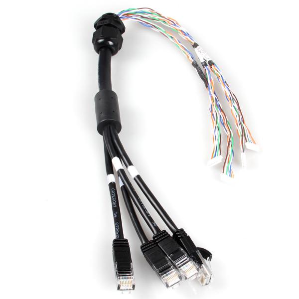 Factory customized Cat6a1 to 4 patch cable network cable for engineering