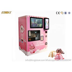China 20L Coin Operated Ice Cream Robot Vending Machine 32 Screen on sale