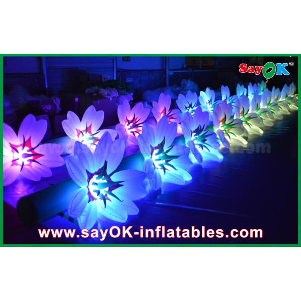 Large Inflatable Lighting Decoration Inflatable Wedding Flower Chain WIth LED Light For Decoration