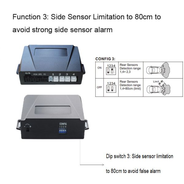 Auto Smart Ultrasonic Parking Radar System Front Rear Sensor with Display Buzzer