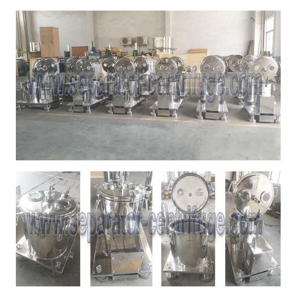High Speed Botanical Extraction Basket Centrifuge Machine With Cooling Jacket