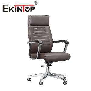 Quality Ergonomic Office Leather Desk Chair No Folded Modern Leather Chair for sale
