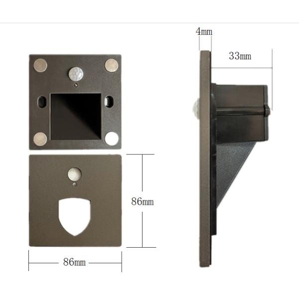 SS Panel Magnetic Surface Mounted Light Automatic Motion Sensor for Indoor Stairs