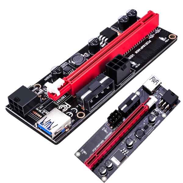 Indicator Light Graphics Card Extender PCI Express Adapter USB 3.0 Cable Power VER 009S PCI-E 1X To 16X LER Riser 009S