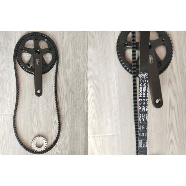 Standard Style Carbon Belt Drive EBike LCD Display Electric Bike with 9.6 AH Capacity