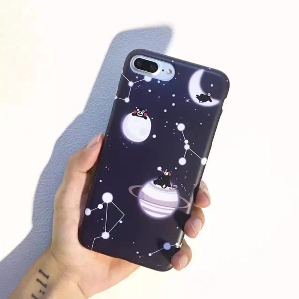 IMD Black Bright Interstellar Crossing Image Back Cover Cell Phone Case For iPhone 7 6s Plus