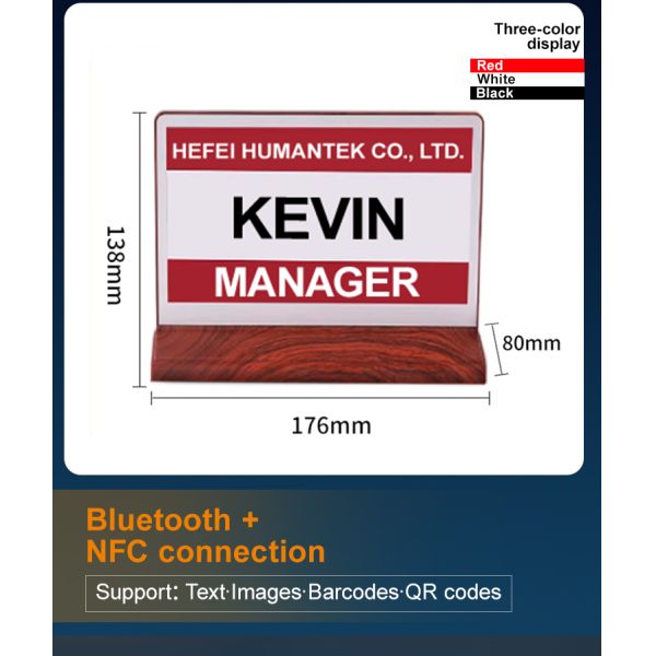 Smart Dual-Screen E-paper Electronic Table Sign
