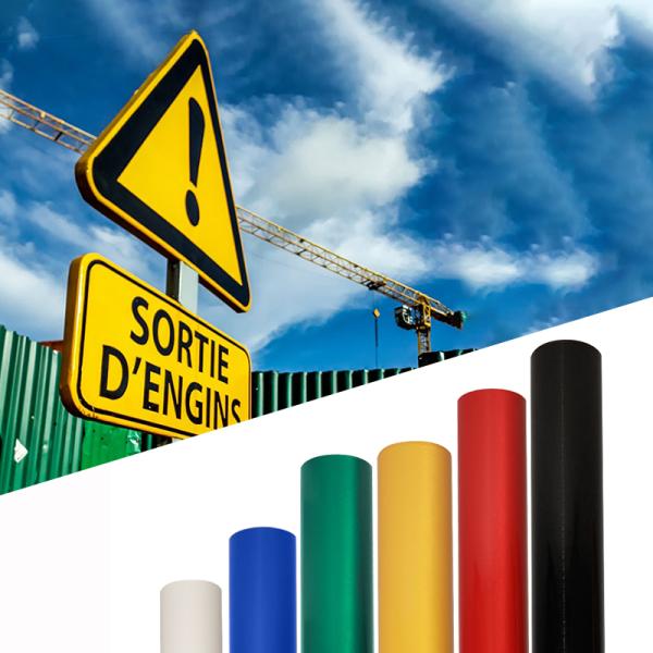 Plotter Cutting Engineer Grade Retro Reflective Vinyl Film For Construction Signs