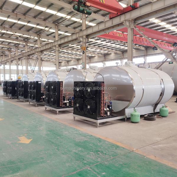 Professional Milk Cooling Solution for Dairy Processing Storage Tank Included