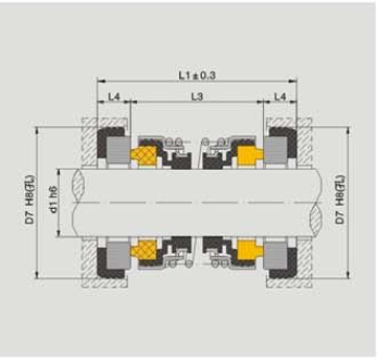 Submersible Pump Mechanical Seals Average Corrosive Mediums -20~100℃ Temp