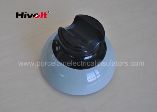 Buy 55-5 Grey Color High Voltage Ceramic Insulators With Porcelain Thread at wholesale prices