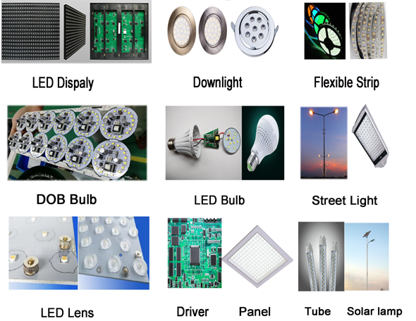 12 Heads 0.6mpa 90000cph Led Lighting Making Machine