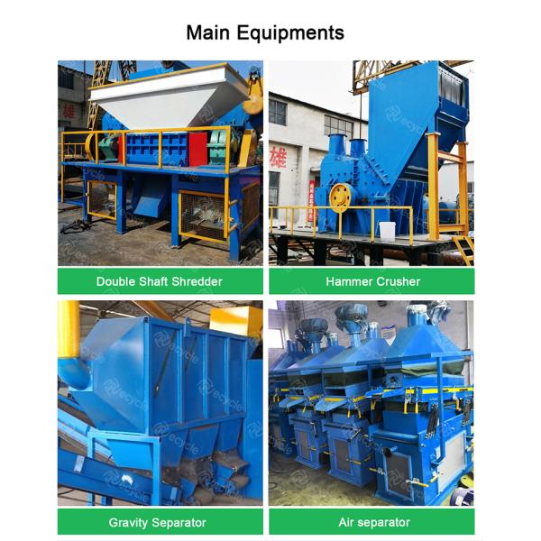 Used Copper Aluminum Cable Wire Recycling Machine/ Radiator Separator