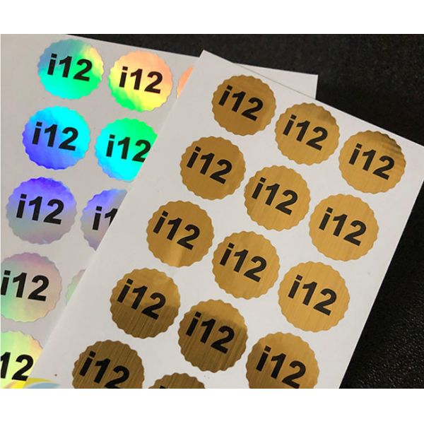 Custom Printed Holographic PVC Label Sticker Vinyl Logo Labels