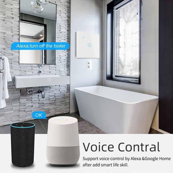 Glomarket Smart Home Remote Voice Control Touch Panel Water Heater Switch Tuya Wireless Wifi Boiler Switch