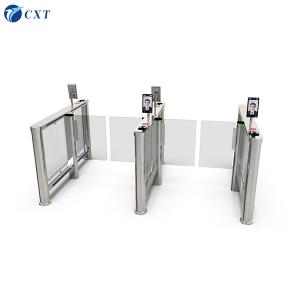 Buy cheap Office Building Waterproof Waist Height Turnstile Glass Swing Turnstile114a from wholesalers
