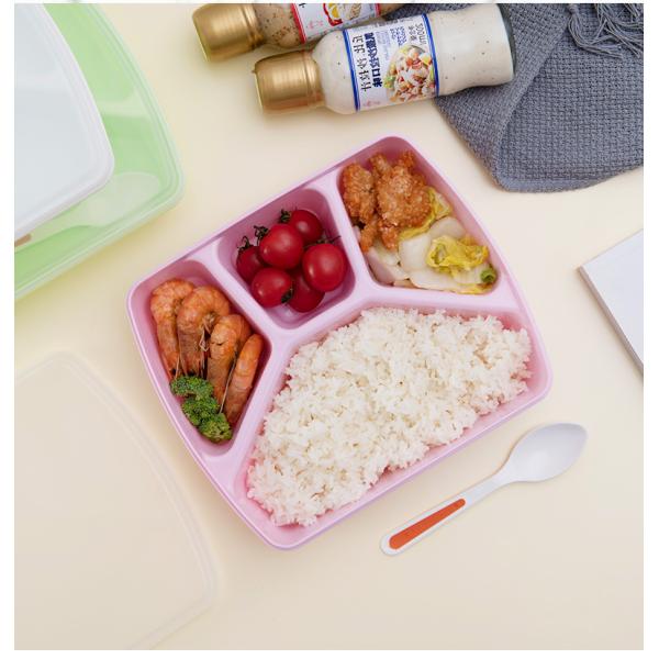 1280ml Reusable Bento Lunch Box 4 Compartments
