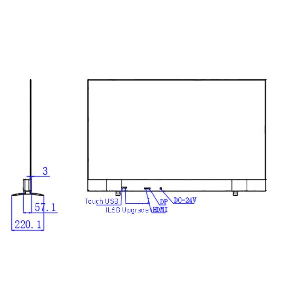 55 Inch Smart OLED 4K Information Kiosk Transparent OLED Display for Interactive Digital Signage