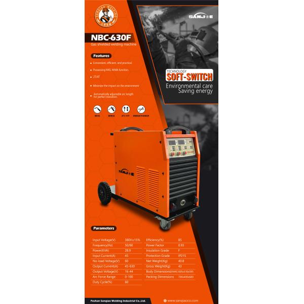 Separated Wire Feeder NBC-630F MIG Welding Machine Multi process Welder with 8.5 MTR Cable