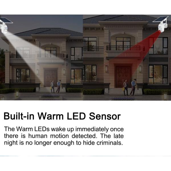 2MP PIR WiFi Solar Security Camera Cloud Storage 2 Way Audio Wireless Solar Camera
