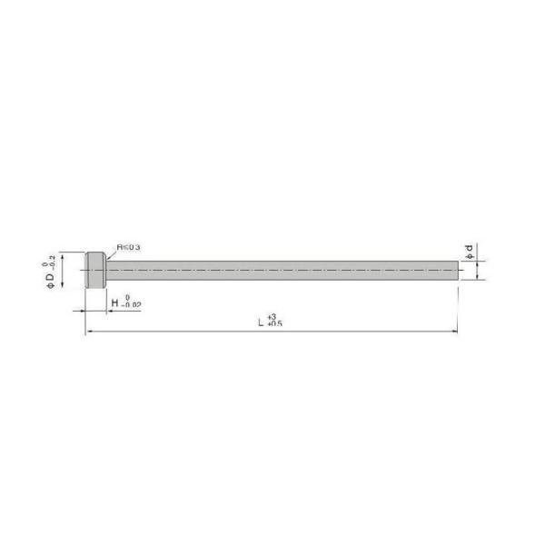 0.005mm Tolerance Plastic Injection Mold Parts Ejector Pins Rod SKD61