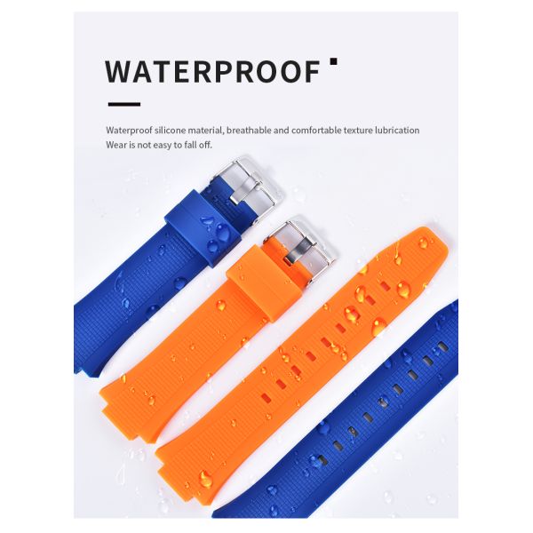 Convex Interface Silicone Watch Band · Customize Logo | OEM/ODM - Customizable