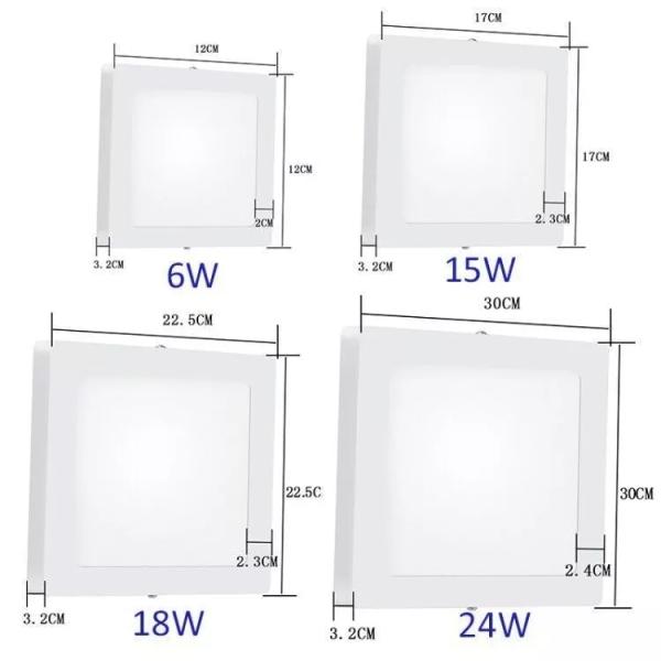 36w Led Panel Down Light SMD2835 Energry Saving Reflective Sheeting