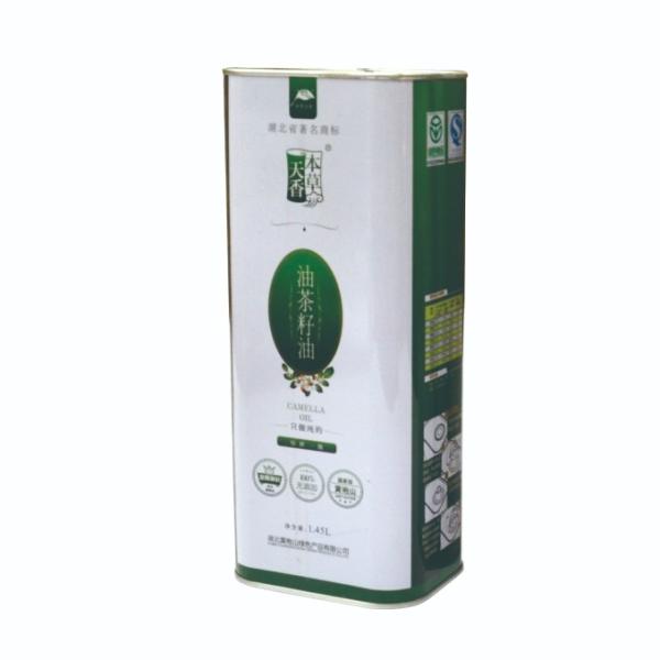 DADI 1.25L Rectangular Super Oil Container Food Grade Tin with Imported Plastic Spout 1L Capacity Olive Food Oil Can