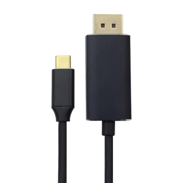 60hz Cable For Macbook USB C To Displayport 4k Black Pvc