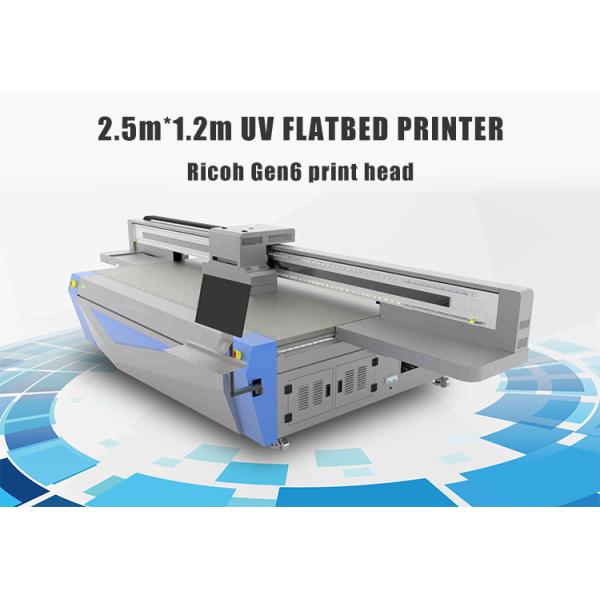 Industrial Coding Inkjet Uv Flatbed Printer Uv 2513 For Ceramic Glass Mental Surface