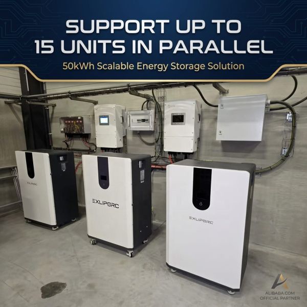 50kWh 980Ah Split Stackable LiFePO4 Battery with Intelligent BMS for Residential and Commercial Energy Storage System