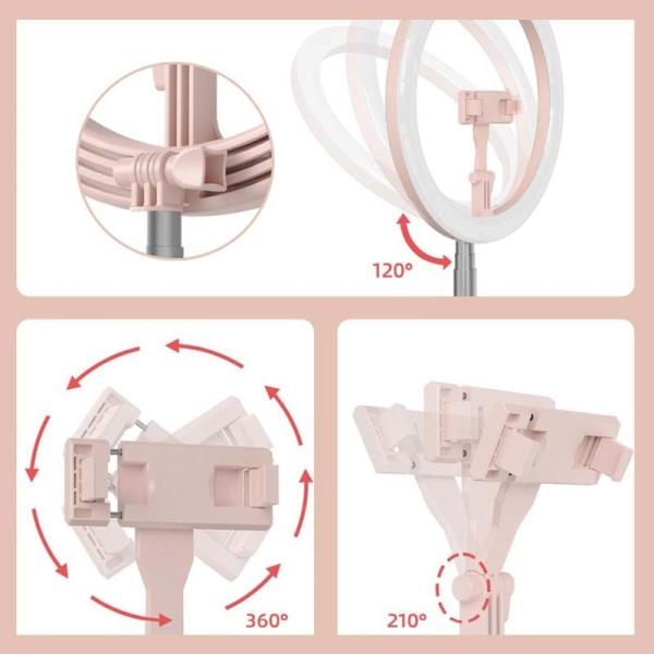 ABS Foldable FCC 200PCS Makeup Selfie Ring Light