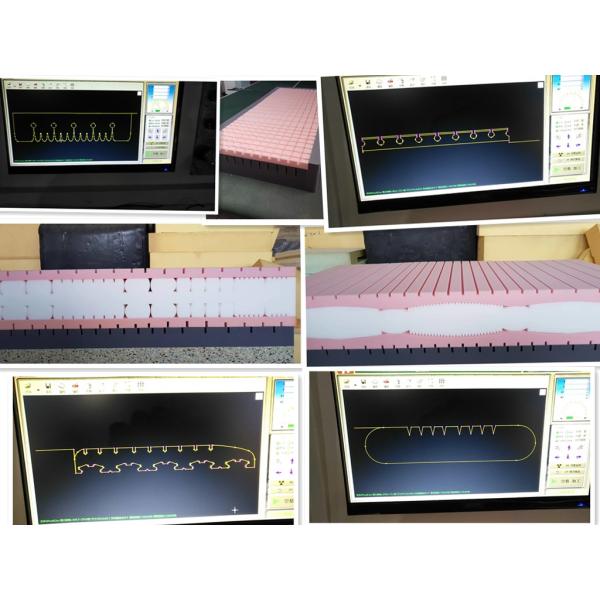 Horizontal Type CNC Contour Sponge Different Shape Cutting Machine For Pillow and Toys